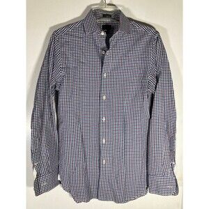 J. Crew Ludlow Blue Button Down Dress Shirt (XS) •  Slim, Stretch, Cotton